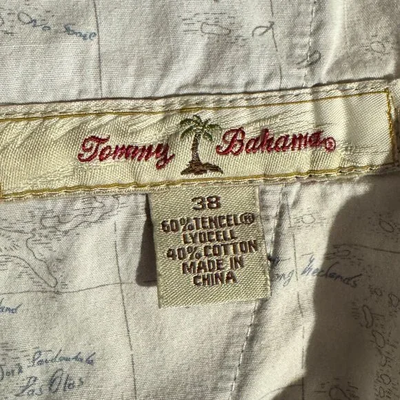 Tommy Bahama Mens RipStop Lyocell/Cotton Shorts Black Size 38W - Picture 4 of 5